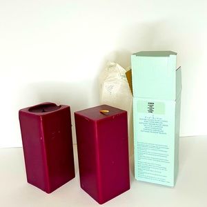 PartyLite Square Mulberry Pillars - (2) count